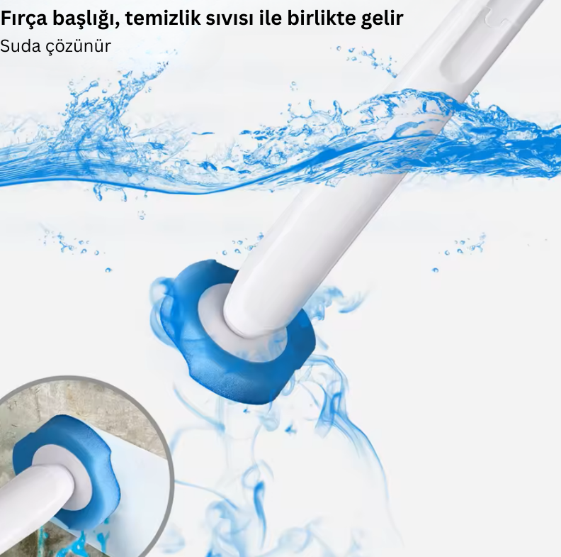 MaxiFresh Hijyenik Tuvalet Fırçası(+10 Adet Hediye Başlıklı)
