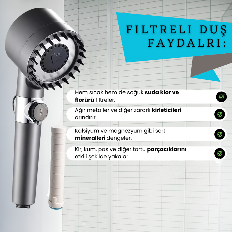 MaxiFresh Filtreli Duş Başlığı