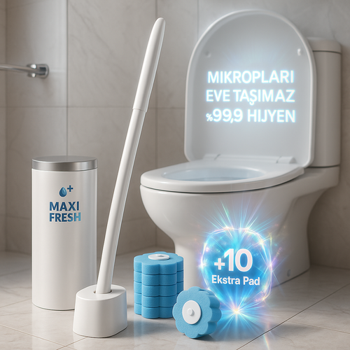 MaxiFresh Hijyenik Tuvalet Fırçası(+10 Adet Hediye Başlıklı)
