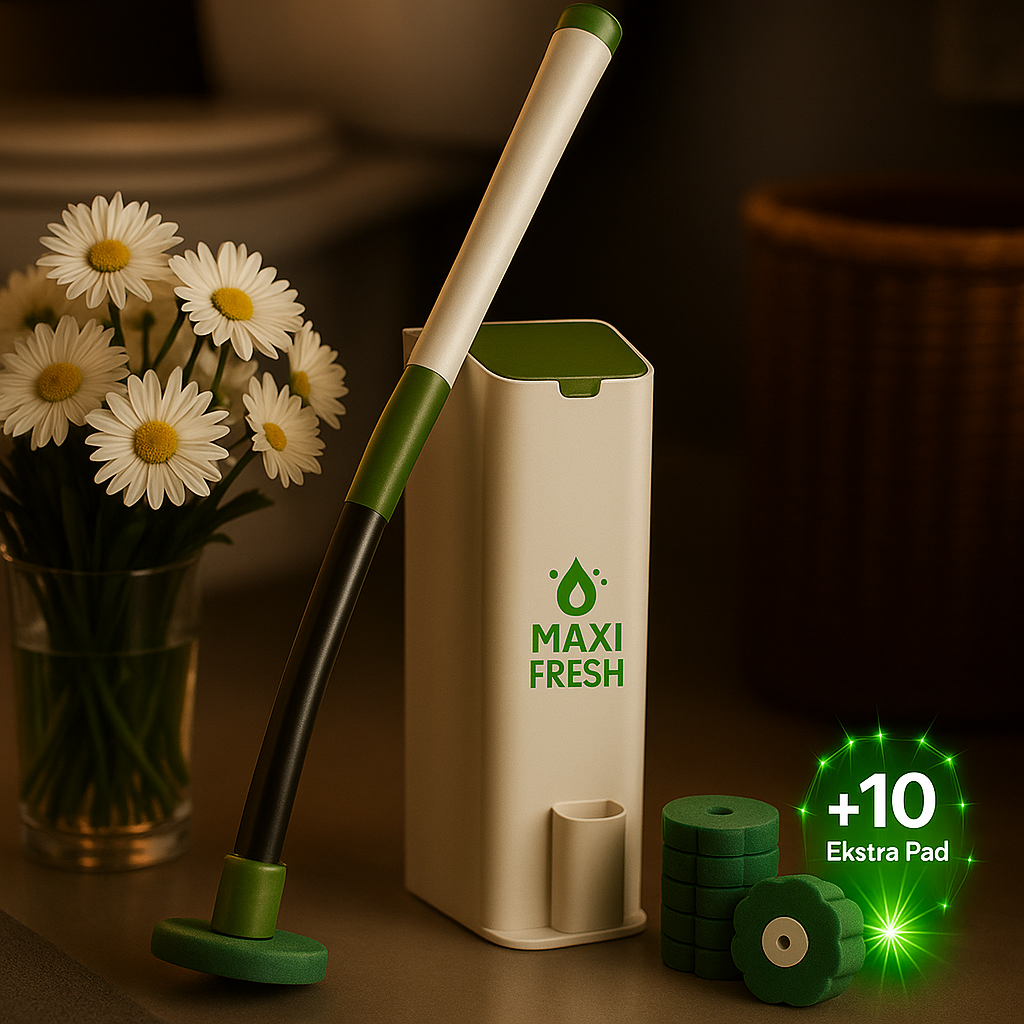 MaxiFresh Kullan At Başlıklı Hijyenik Tuvalet Fırçası