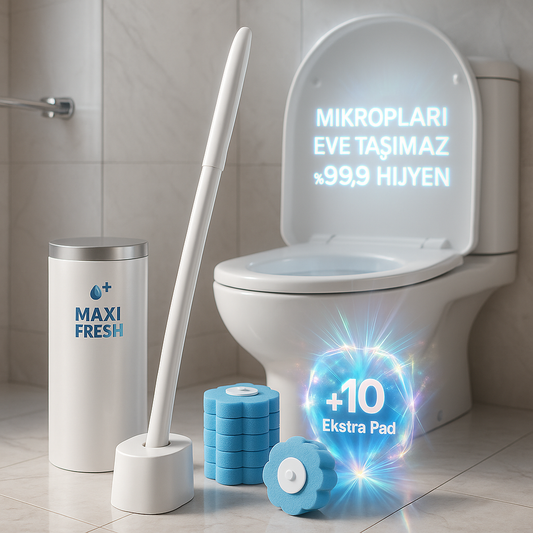 MaxiFresh Hijyenik Tuvalet Fırçası(+10 Adet Hediye Başlıklı)