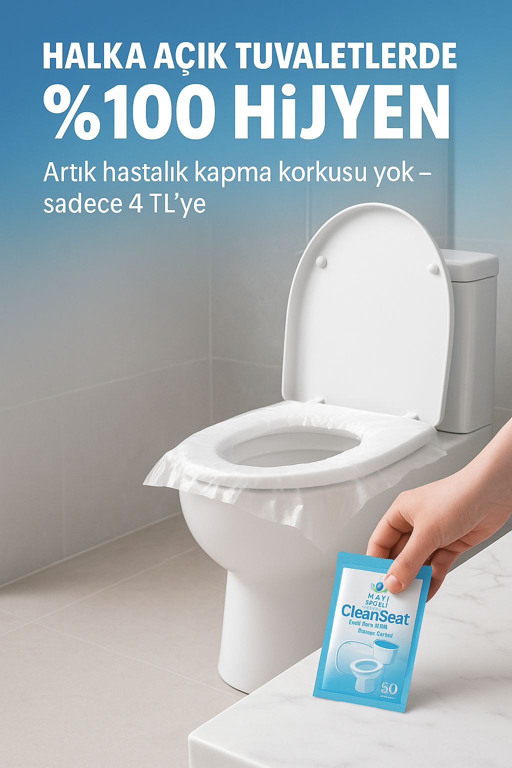Kullan-at Klozet Poşeti 50 Adet Taşınabilir
